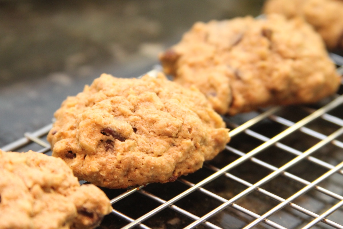 Banana chocolate chip cookies