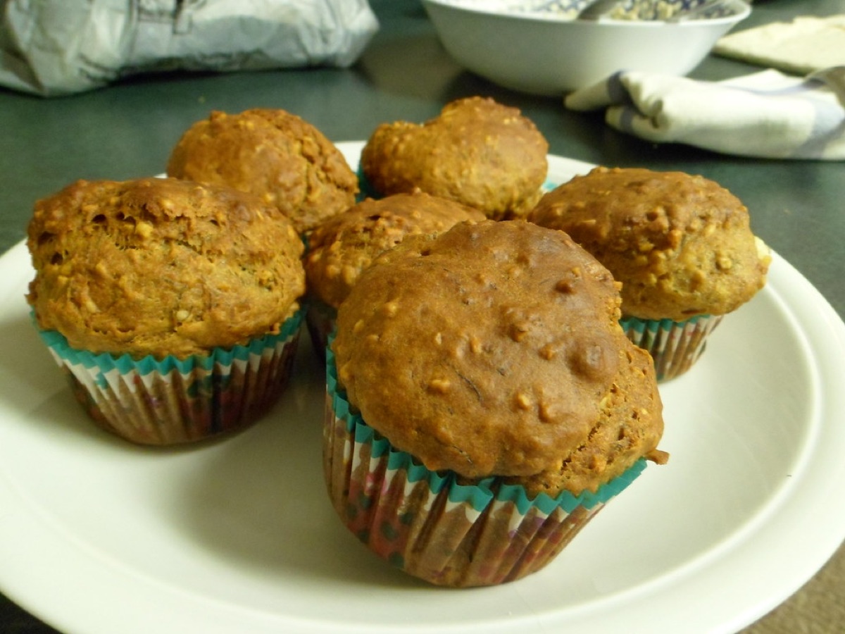 Banana oat breakfast muffins