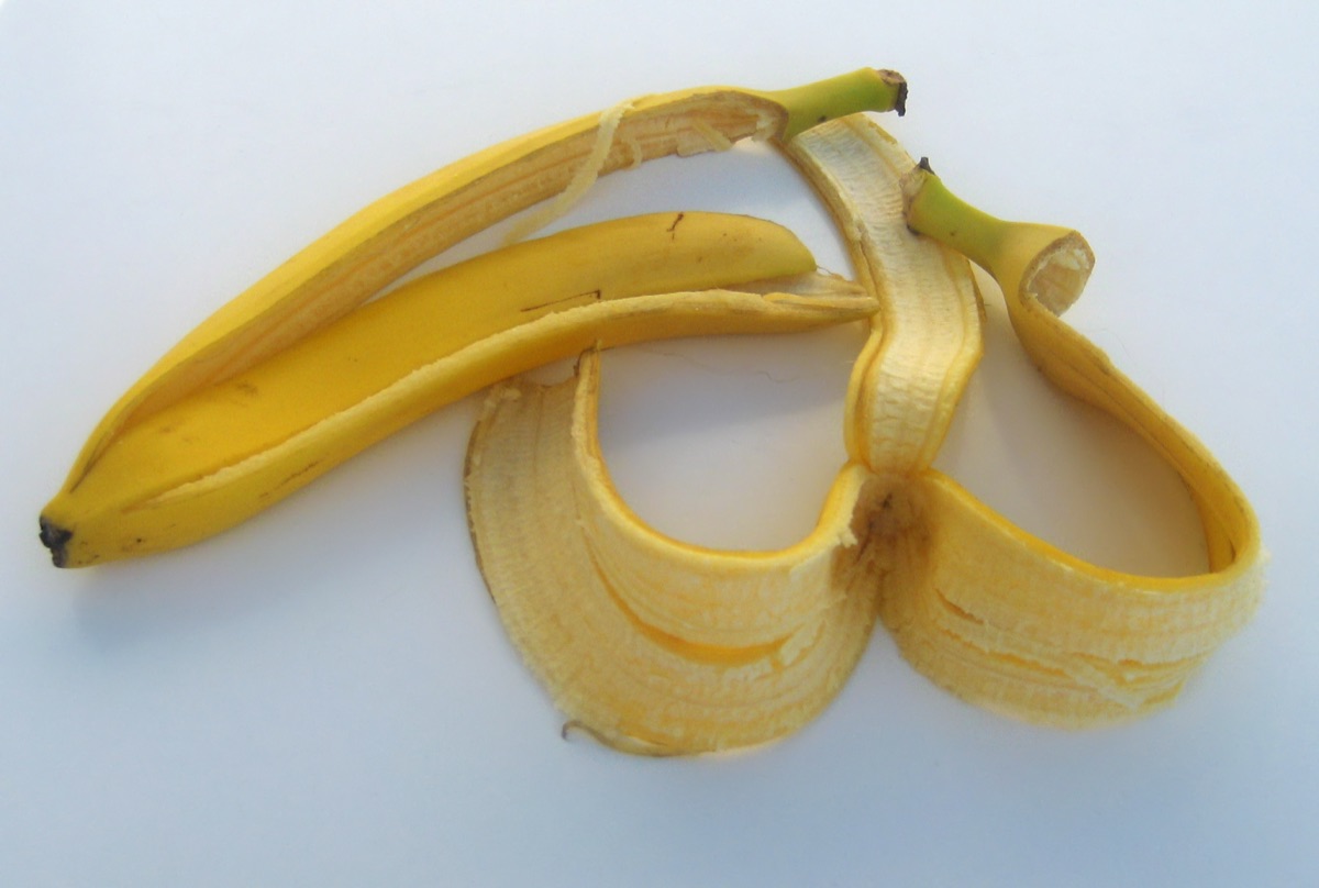 Banana peel "pulled pork"